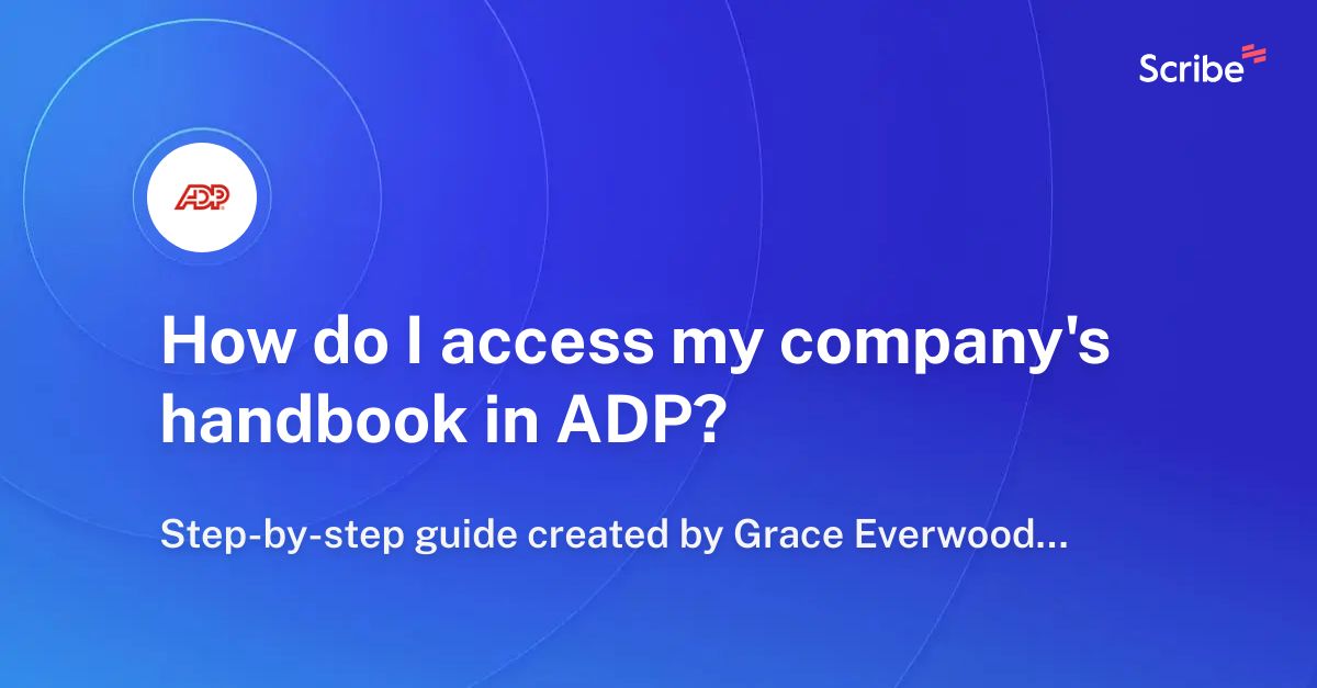 how-do-i-access-my-company-s-handbook-in-adp-scribe