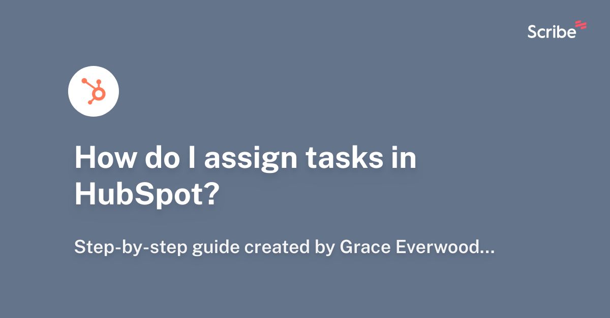assign task hubspot
