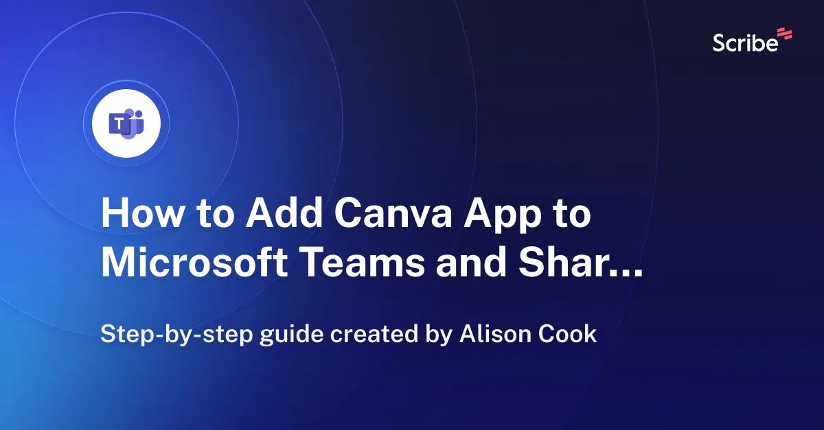 how to share a canva presentation on microsoft teams