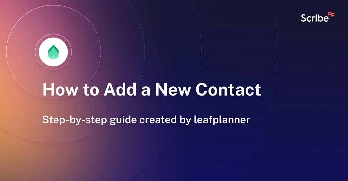 how-to-add-a-new-contact-scribe