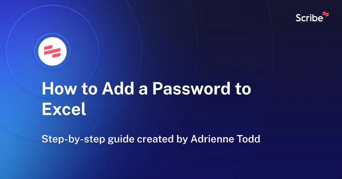 how-to-add-a-password-to-excel-scribe