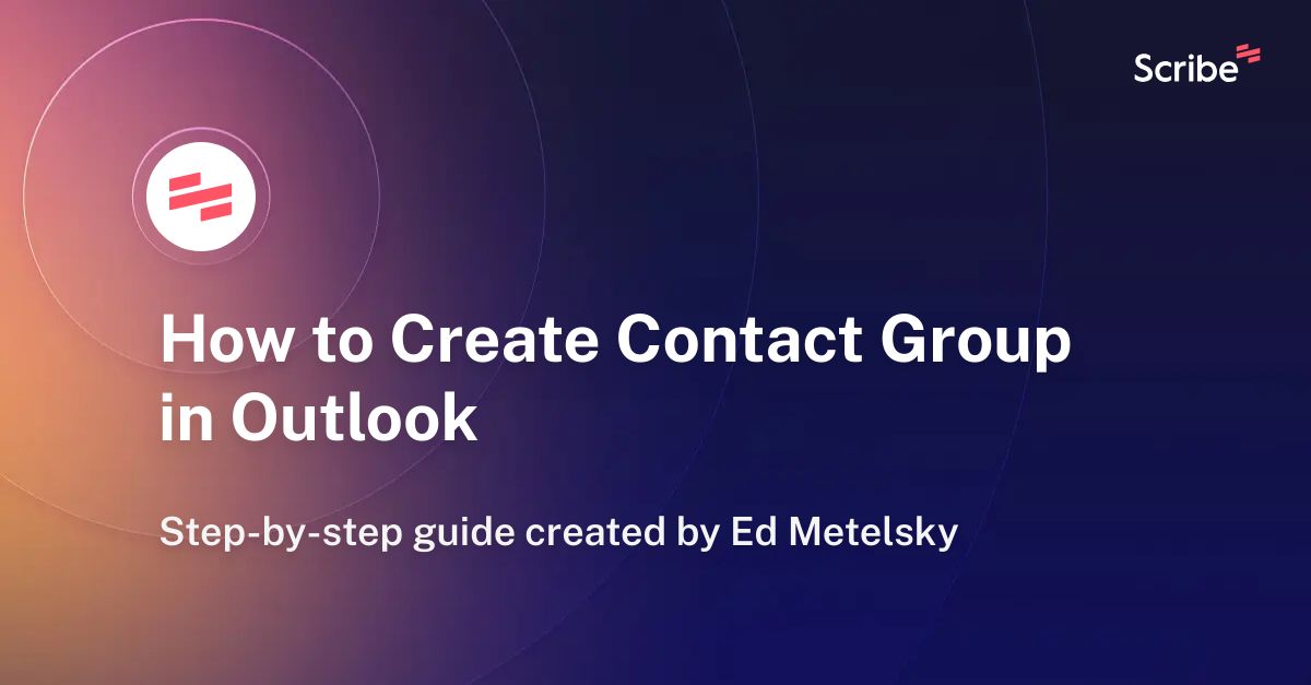 how-to-create-contact-group-in-outlook-scribe