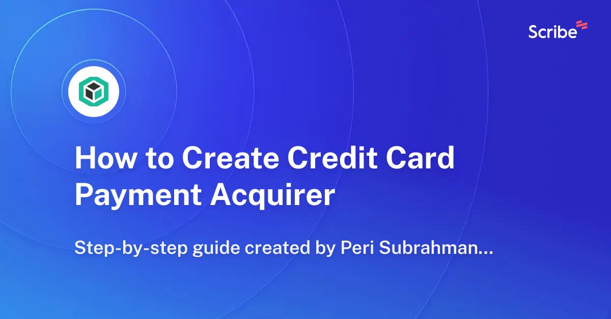 how to acquire a credit card