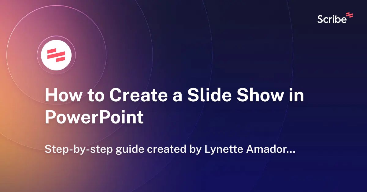 How To Create A Slide Show In Powerpoint