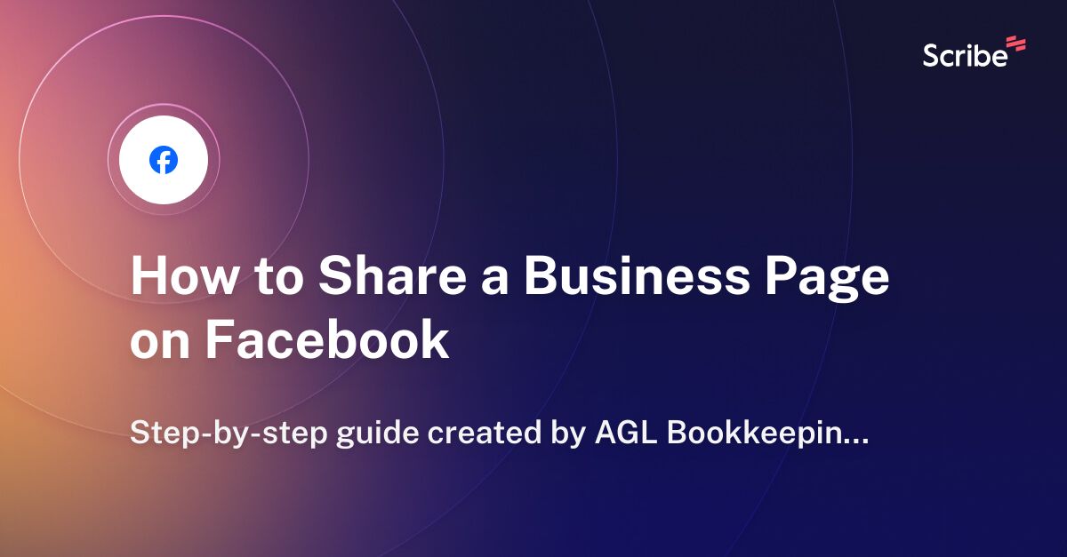 how to share my business page to a group on facebook