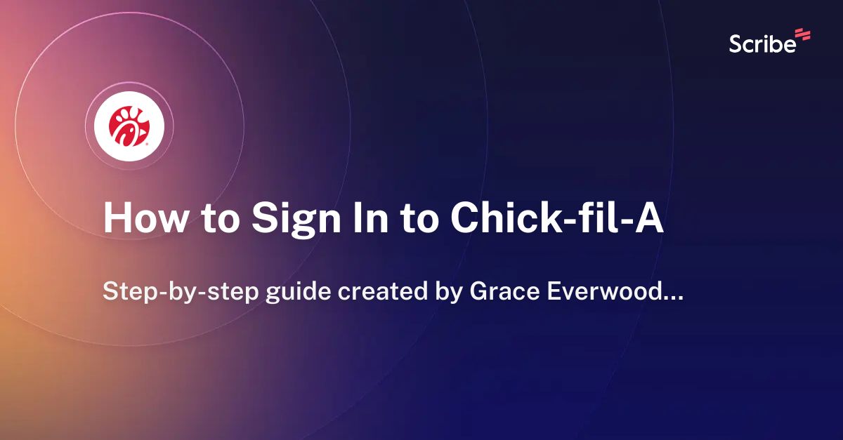 chik fil a login