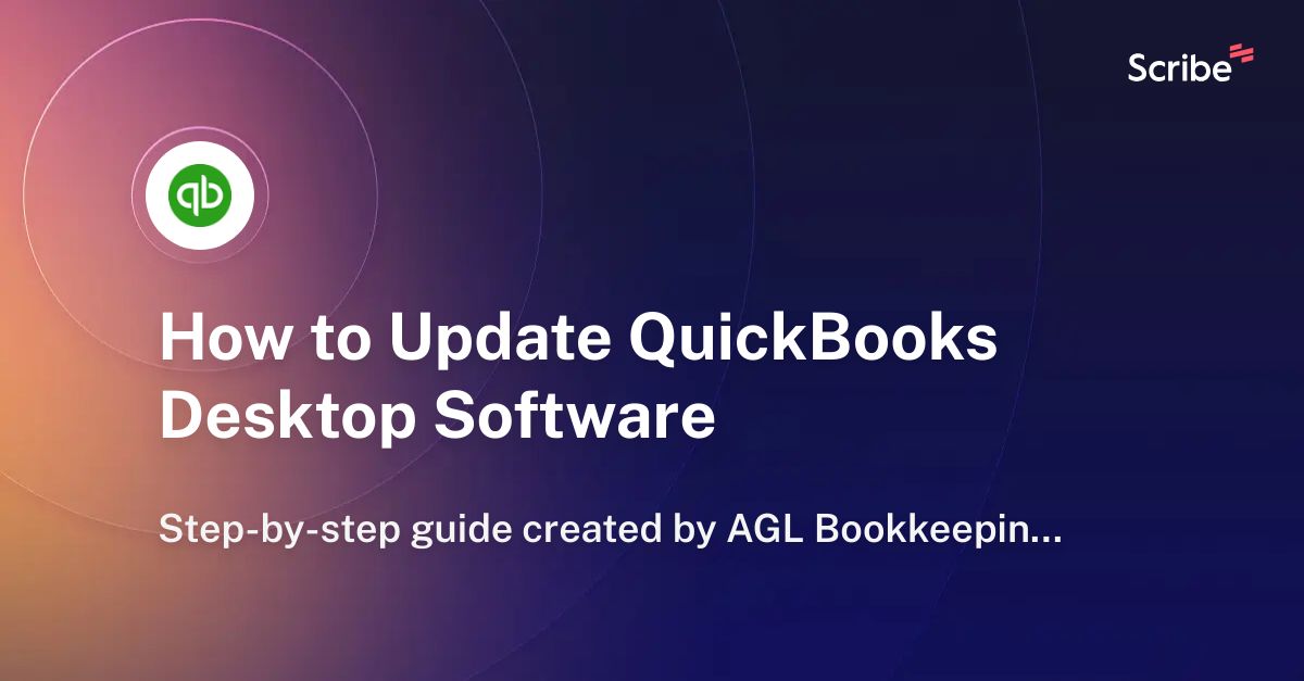 How to Update QuickBooks Desktop Software Scribe