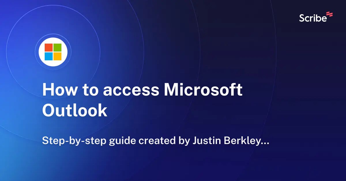 how-to-access-microsoft-outlook-scribe