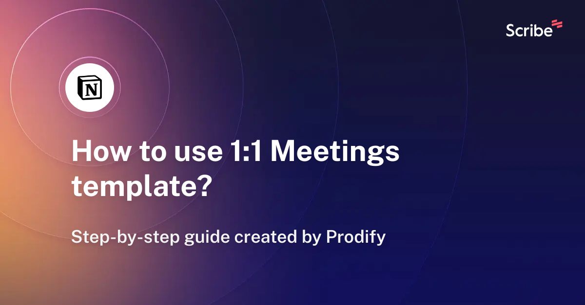 How to use 11 Meetings template? Scribe