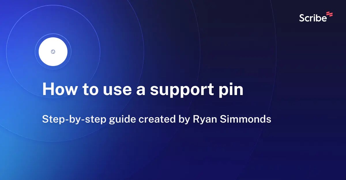 how-to-use-a-support-pin-scribe