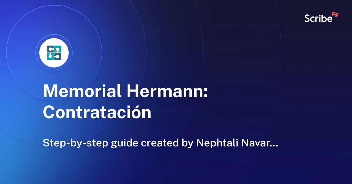 Memorial Hermann: Contratación  | Scribe