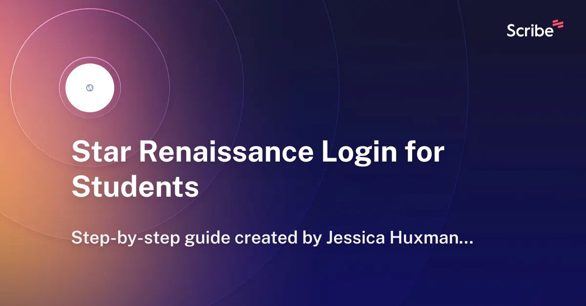 Star Renaissance Login for Students Scribe