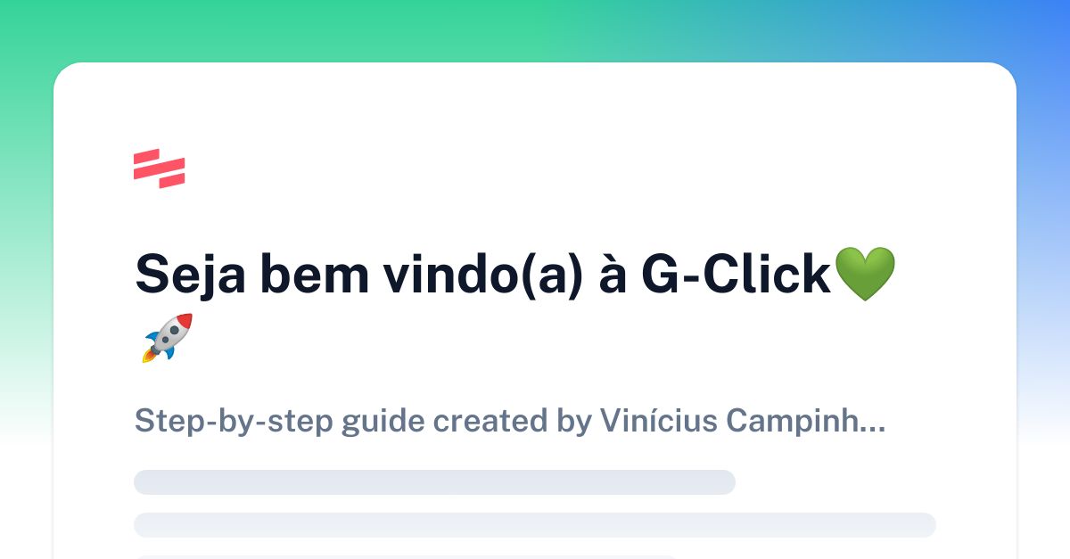 Seja Bem Vindoa à G Click💚🚀 Scribe 3610